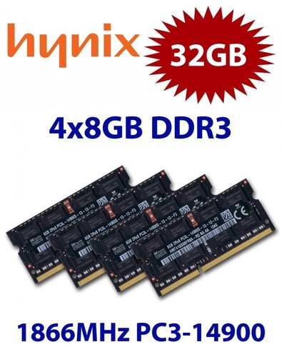 Hynix 8gb 32gb ddr3l - 4x, ram