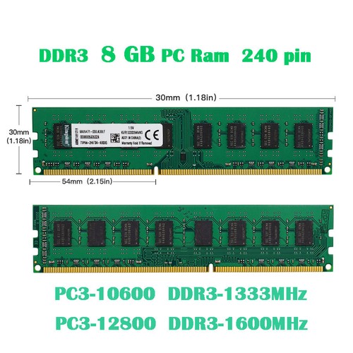 Kingston 8gb 16gb ram ddr3 - 8gb/16gb,