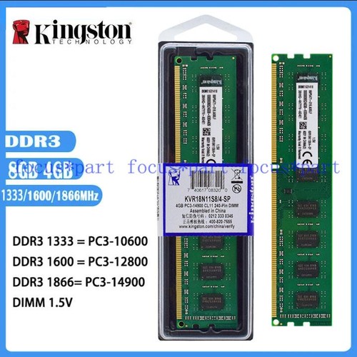 Kingston ram ddr3 4gb 16gb - ram, 8/16gb